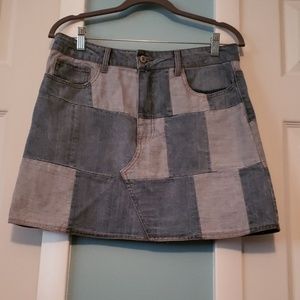Forever 21 Denim patchwork skirt size 29